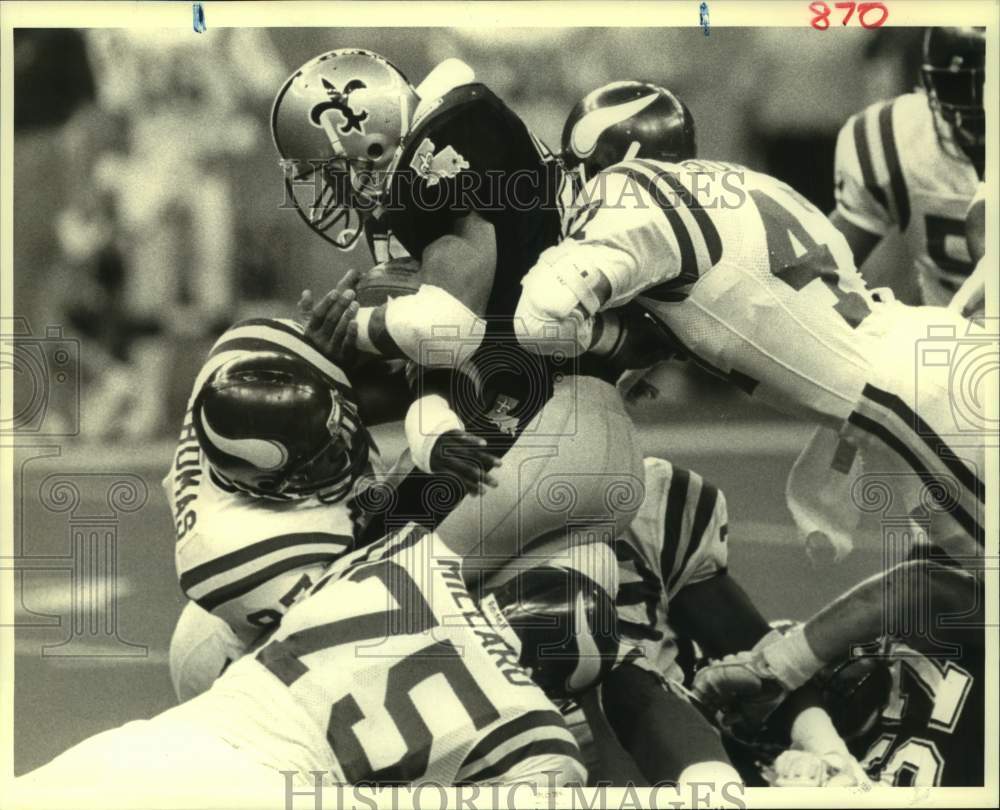 1988 Press Photo New Orleans Saints football player Buford Jordan vs. Minnesota- Historic Images