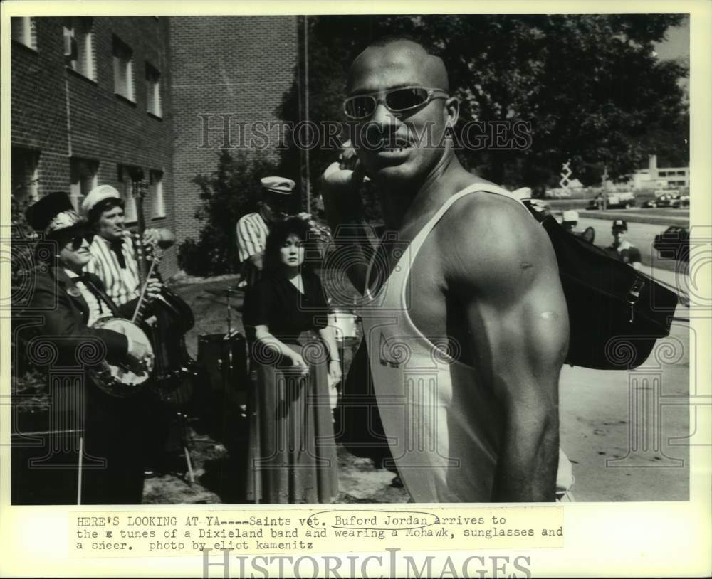 1988 Press Photo New Orleans Saints football player Burford Jordan - nos18658- Historic Images