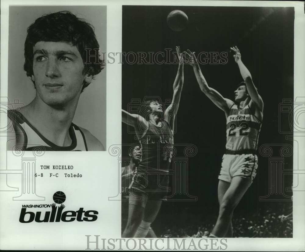 1975 Press Photo Washington Bullets basketball player Tom Kozelko - nos18696- Historic Images