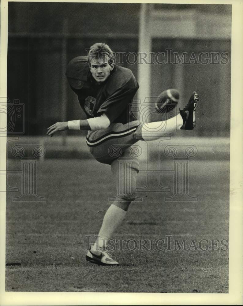 1986 Press Photo LSU college football kicker Ron Lewis - nos18748- Historic Images