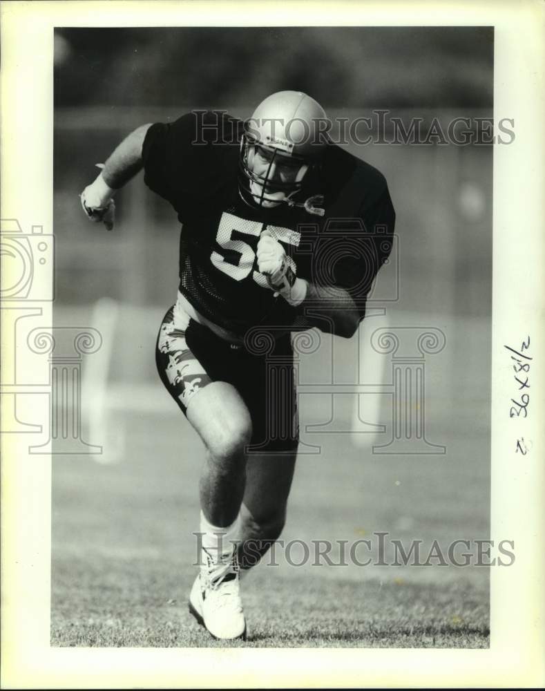 1990 Press Photo New Orleans Saints football player Joe Kohlbrand - nos18796- Historic Images