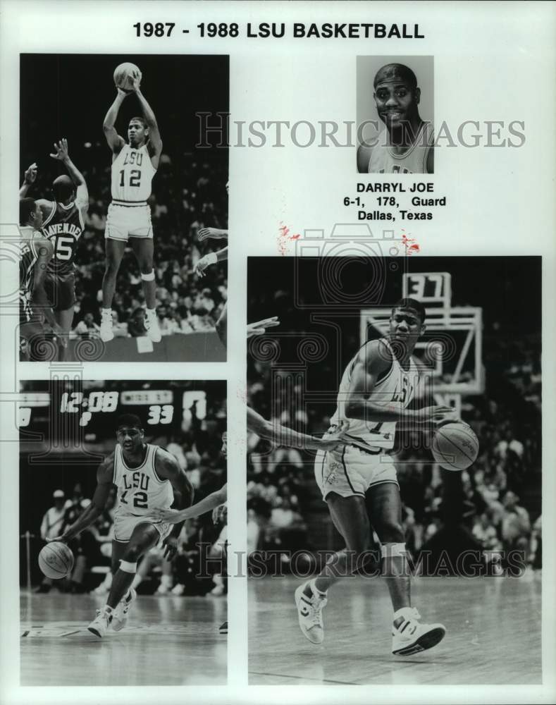 1987 Press Photo LSU college basketball player Darryl Joe - nos18840- Historic Images