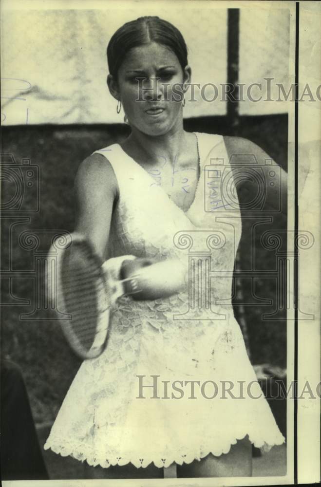 1972 Press Photo Tennis star Chris Evert- Historic Images