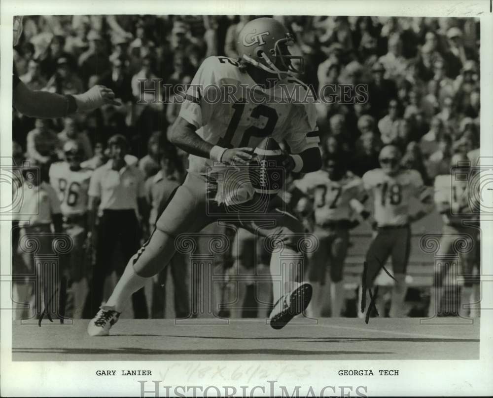 1977 Press Photo Georgia Tech college football player Gary Lanier - nos18896- Historic Images