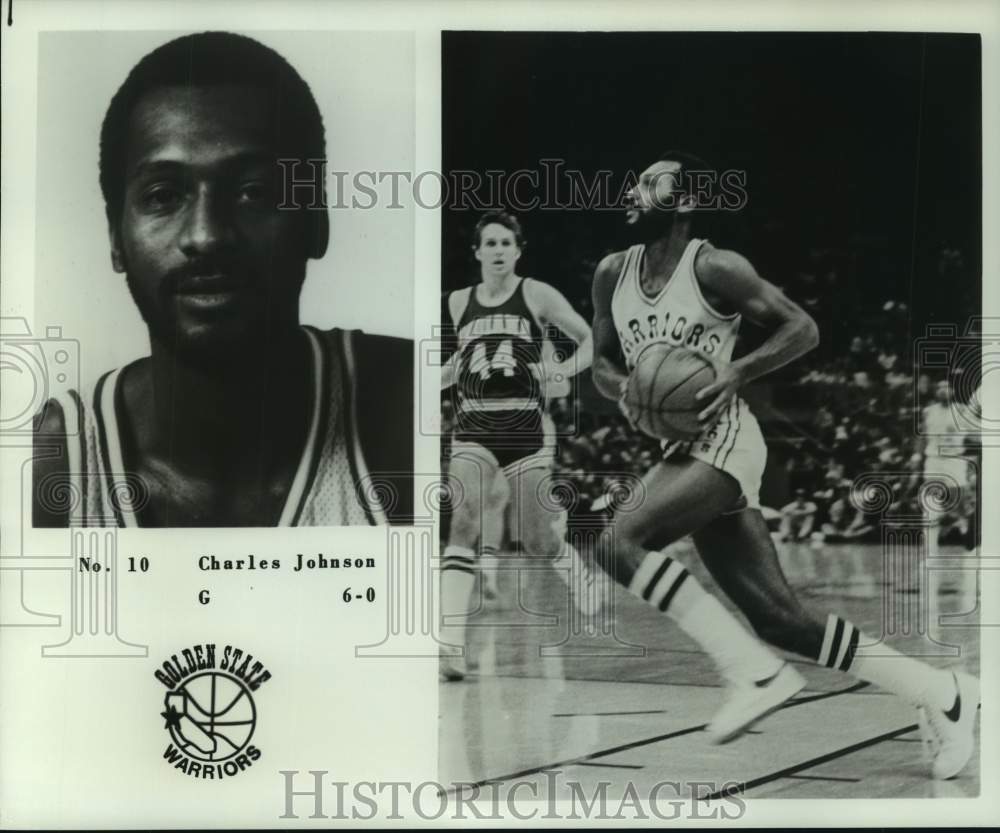 1978 Press Photo Golden State Warriors basketball player Charles Johnson- Historic Images