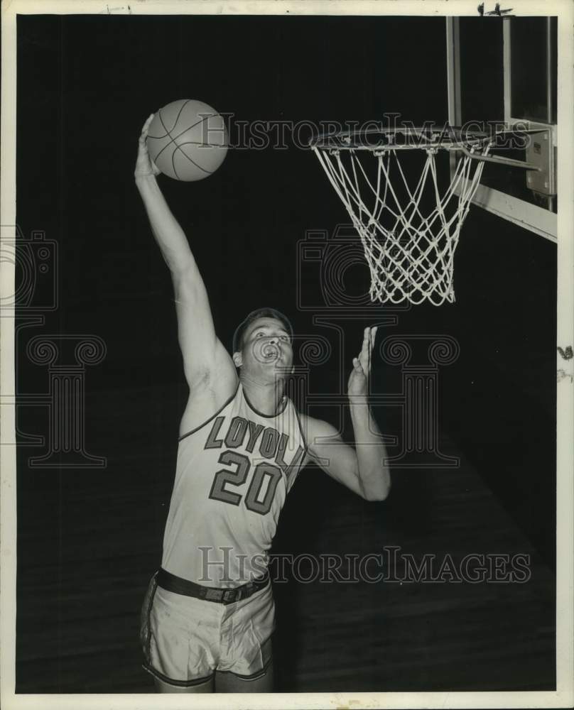 Press Photo Loyola college basketball player Frank Jensek - nos19060- Historic Images