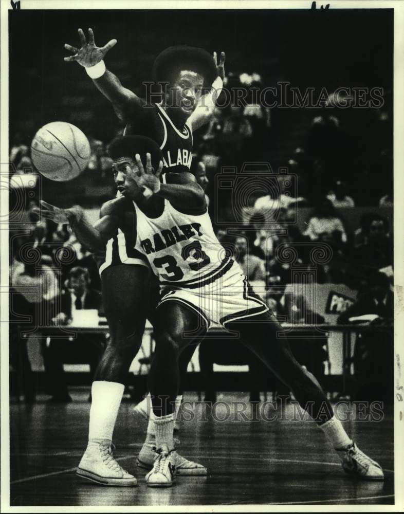 1978 Press Photo Bradley and Alabama play Sugar Bowl college basketball- Historic Images