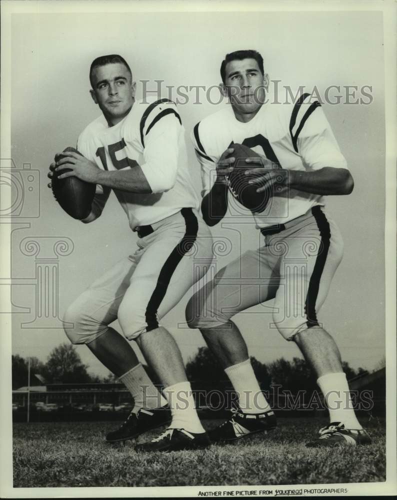 1962 Press Photo A pair of Ole Miss college football quarterbacks - nos19090- Historic Images