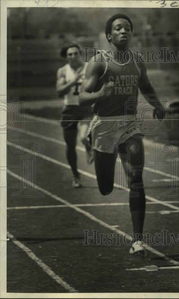 1972 Press Photo South Terrebonne track sprinter Melvin Johnson- Historic Images