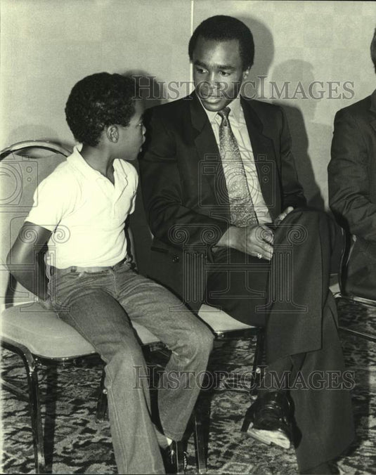 1981 Press Photo Boxer Sugar Ray Leonard - nos19372- Historic Images