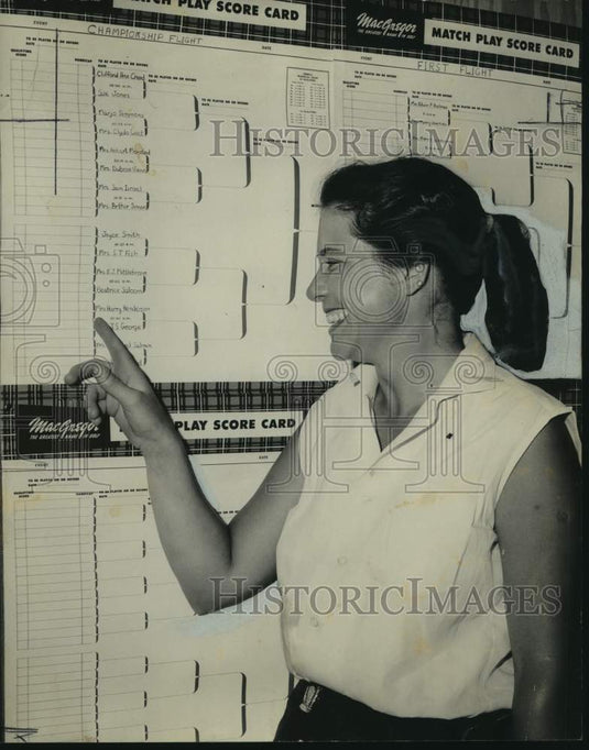 Press Photo Golfer Mrs. J. Henry "Tiny" Henderson - nos19439- Historic Images