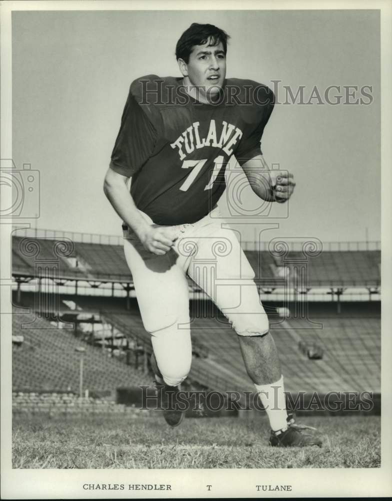 1969 Press Photo Tulane college football player Charles Hendler - nos19441- Historic Images