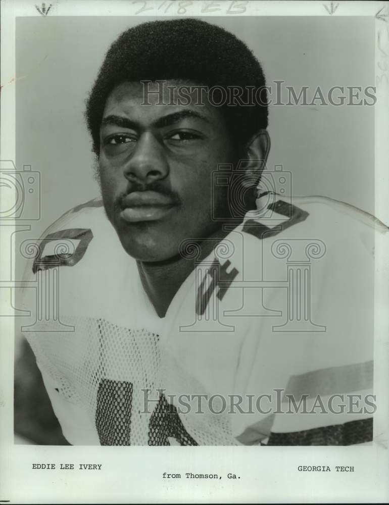 1977 Press Photo Georgia Tech college football player Eddie Lee Ivery- Historic Images