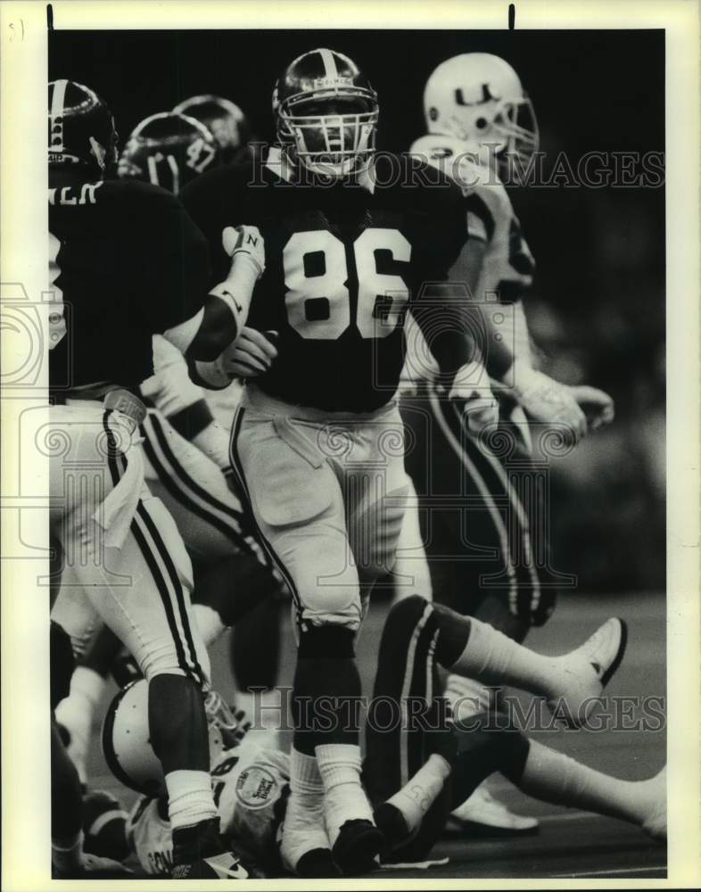 1990 Press Photo Alabama college football player Keith McCants vs. Miami- Historic Images