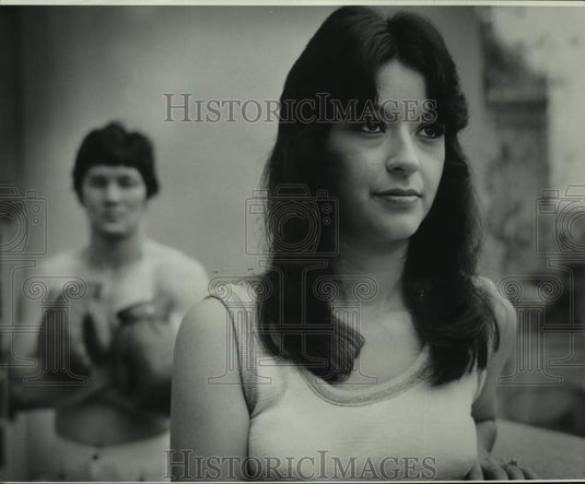 1975 Press Photo Mr. and Mrs. Tony Licata, boxing - nos19738- Historic Images