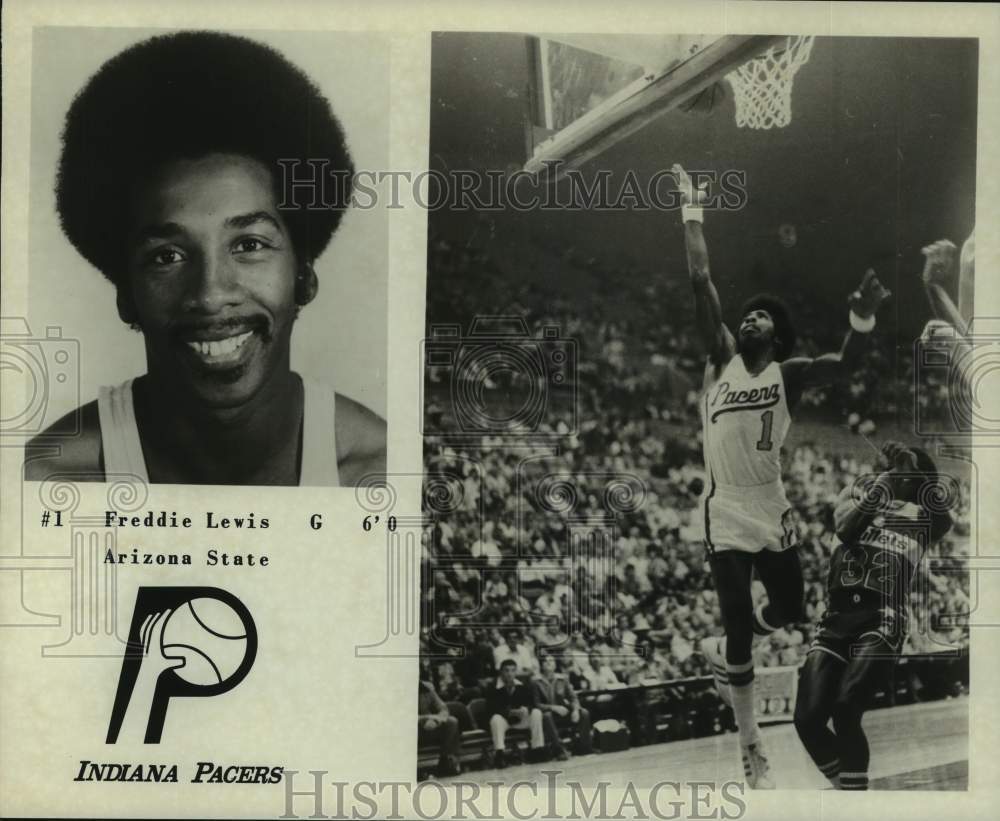 1977 Press Photo Indiana Pacers Guard Freddie Lewis - nos19769- Historic Images