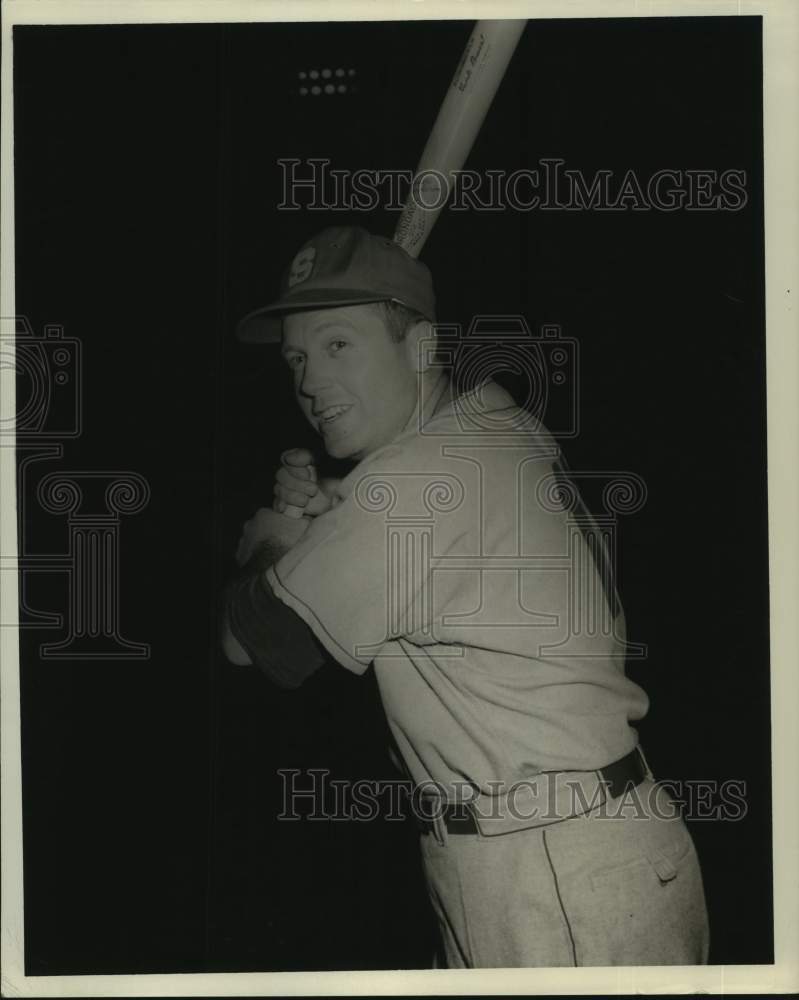 Press Photo Baseball - Al Lichtenstein, Third Baseman of Shell Oilers- Historic Images