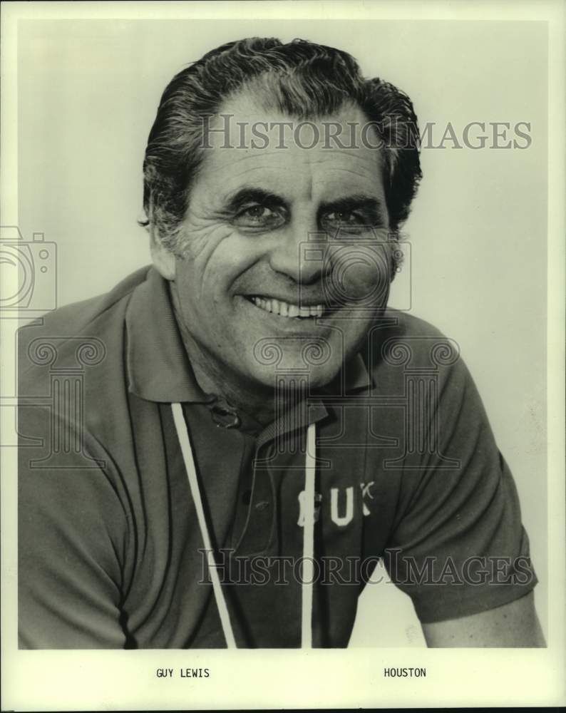 1974 Press Photo Basketball Coach Guy Lewis of Houston - nos19894