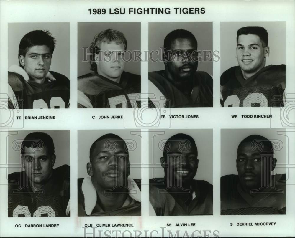 1989 Press Photo Football - LSU Fighting Tigers of 1989 - nos21341- Historic Images