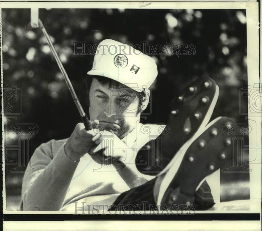 1973 Press Photo Golfer Trevor Homer of England at the Masters in Augusta, Ga. - Historic Images