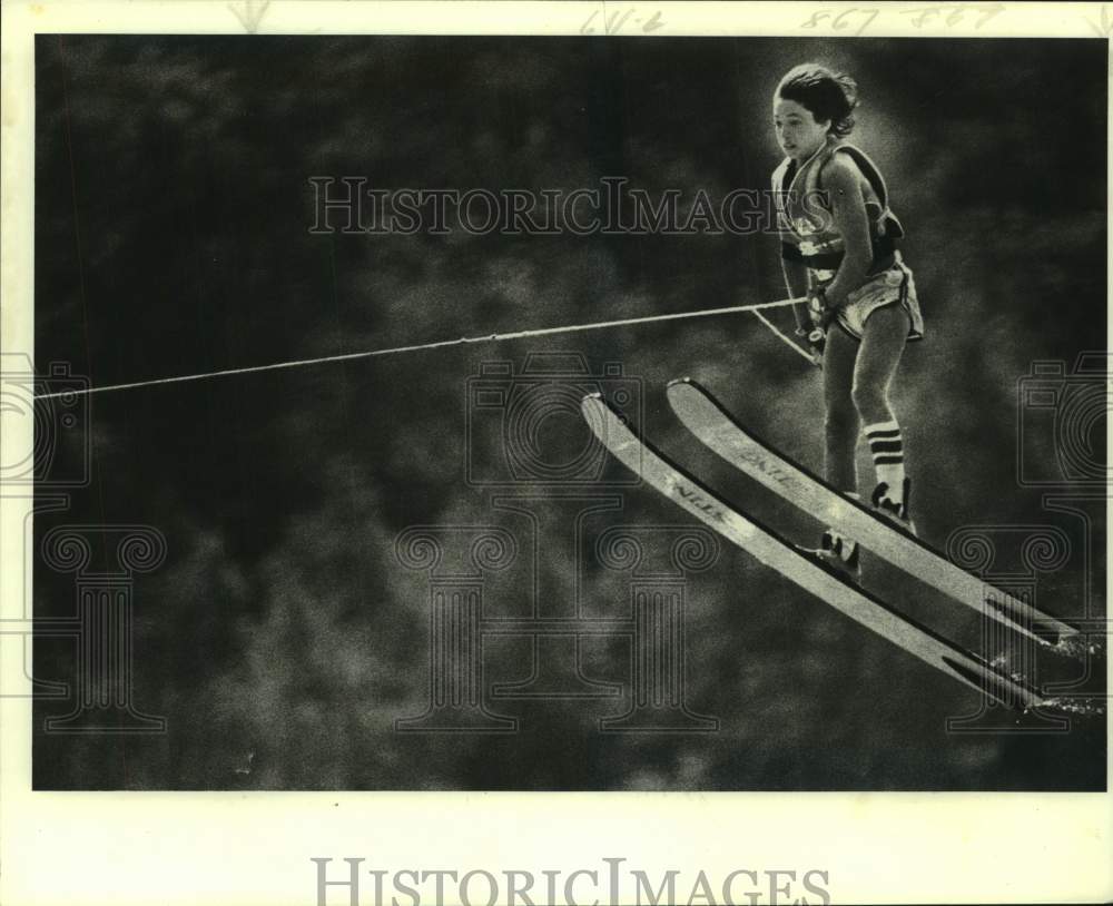 1981 Press Photo Louisiana state water skiing jumping champion Chris Haynes- Historic Images