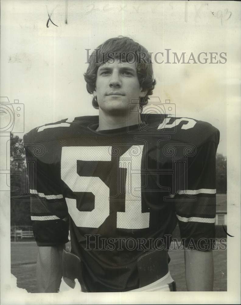 1974 Press Photo St. Martin&#39;s High football player John Mackey - nos21735- Historic Images