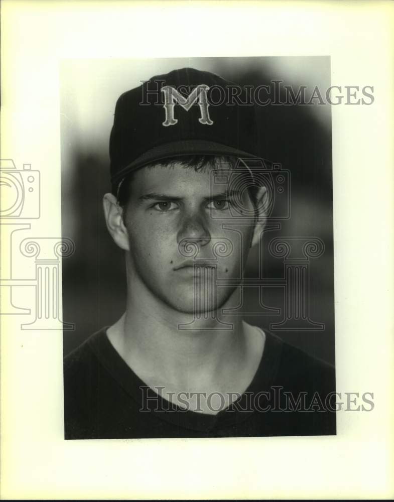 1992 Press Photo Baseball - Brother Martin's Thomas Marks - nos22255