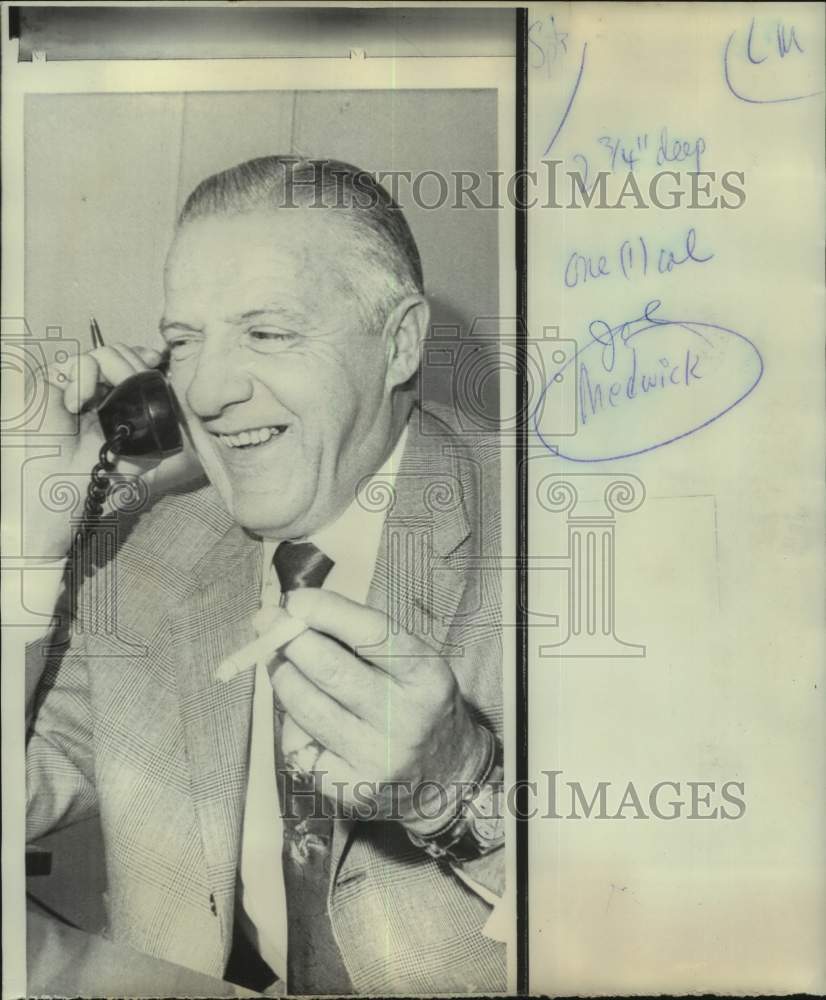 1968 Press Photo Baseball Hall of Famer Joe Medwick - nos22393- Historic Images