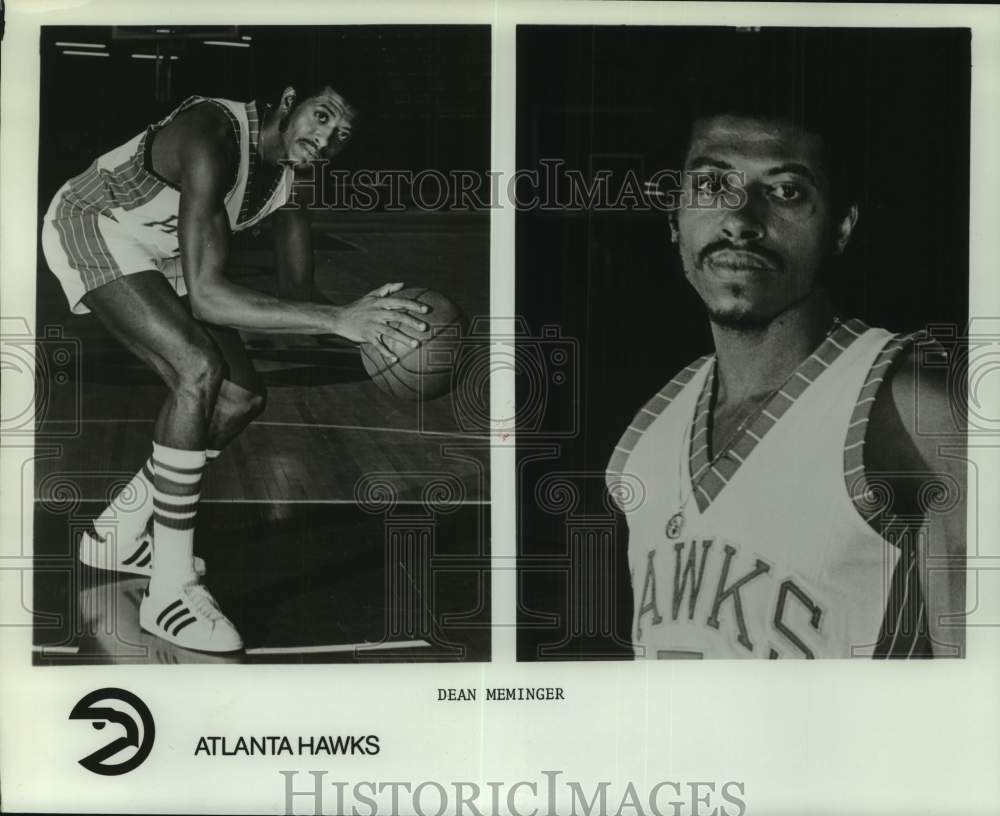 1975 Press Photo Atlanta Hawks basketball player Dean Meminger - nos22825- Historic Images