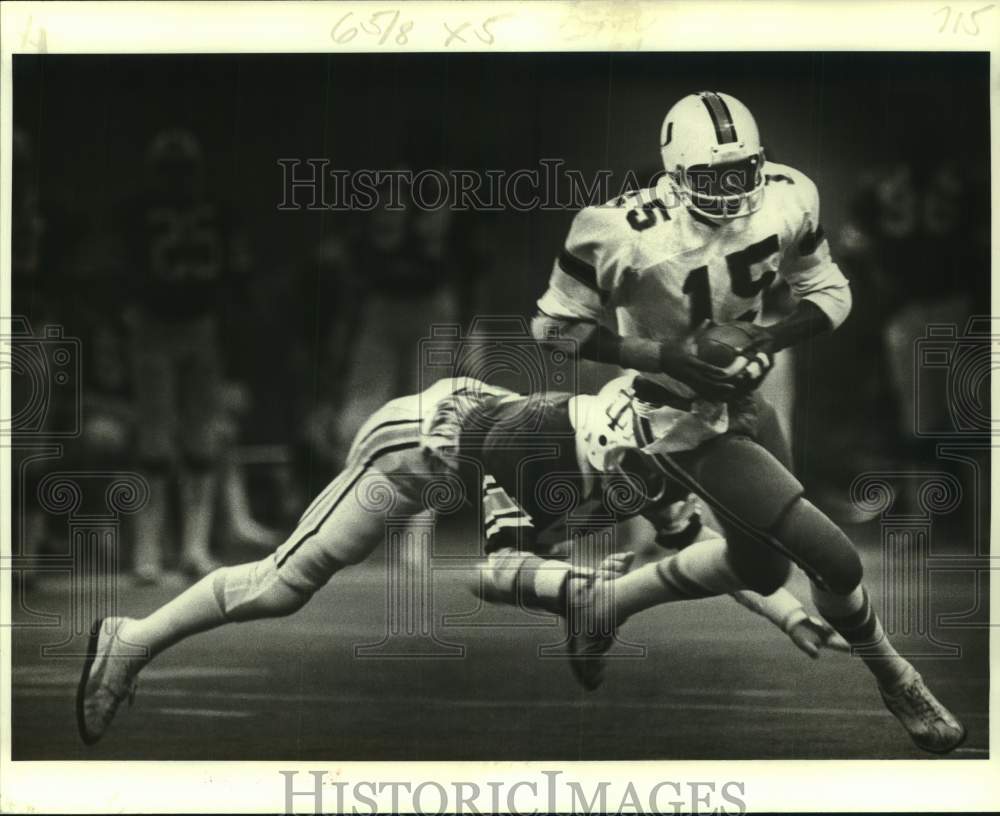 1978 Press Photo Miami and Tulane play college football in the Superdome- Historic Images