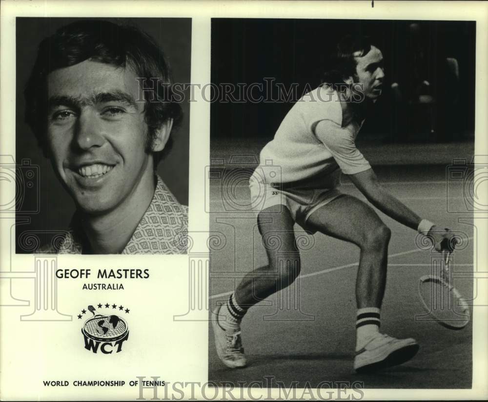 1974 Press Photo Tennis - Geoff Master of Australia in World Championship- Historic Images