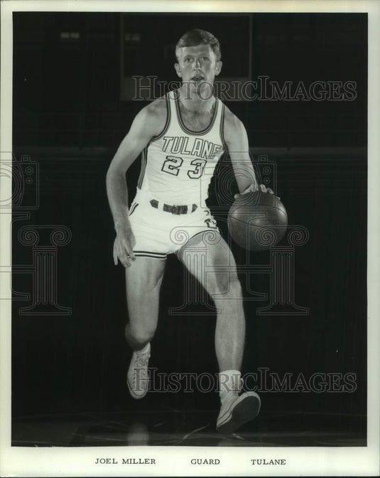 1970 Press Photo Tulane basketball guard Joel Miller