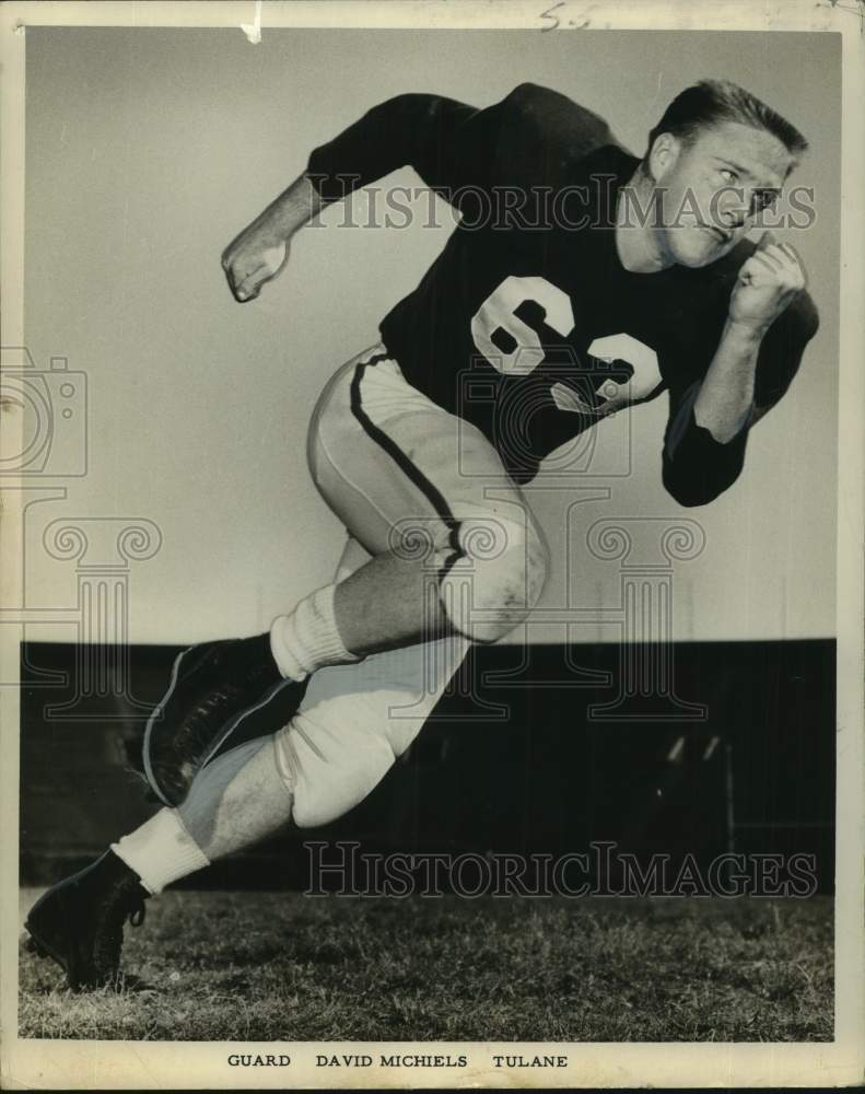 Press Photo Tulane college football player David Michiels - nos23321- Historic Images