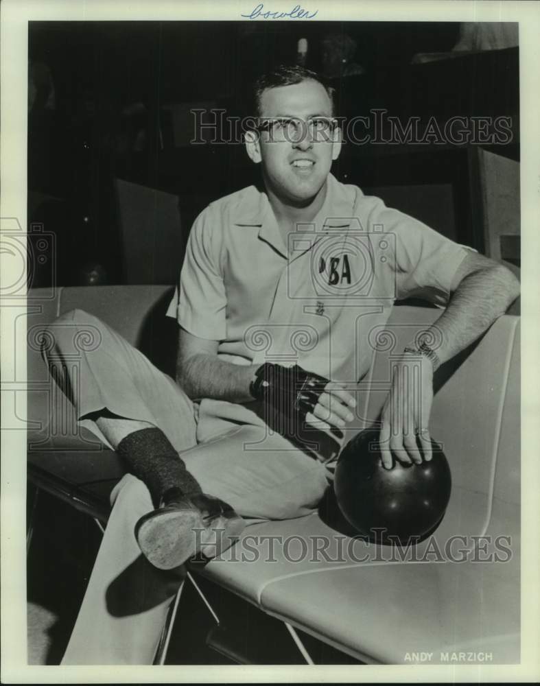 1967 Press Photo Pro bowler Andy Marzich - nos23444- Historic Images