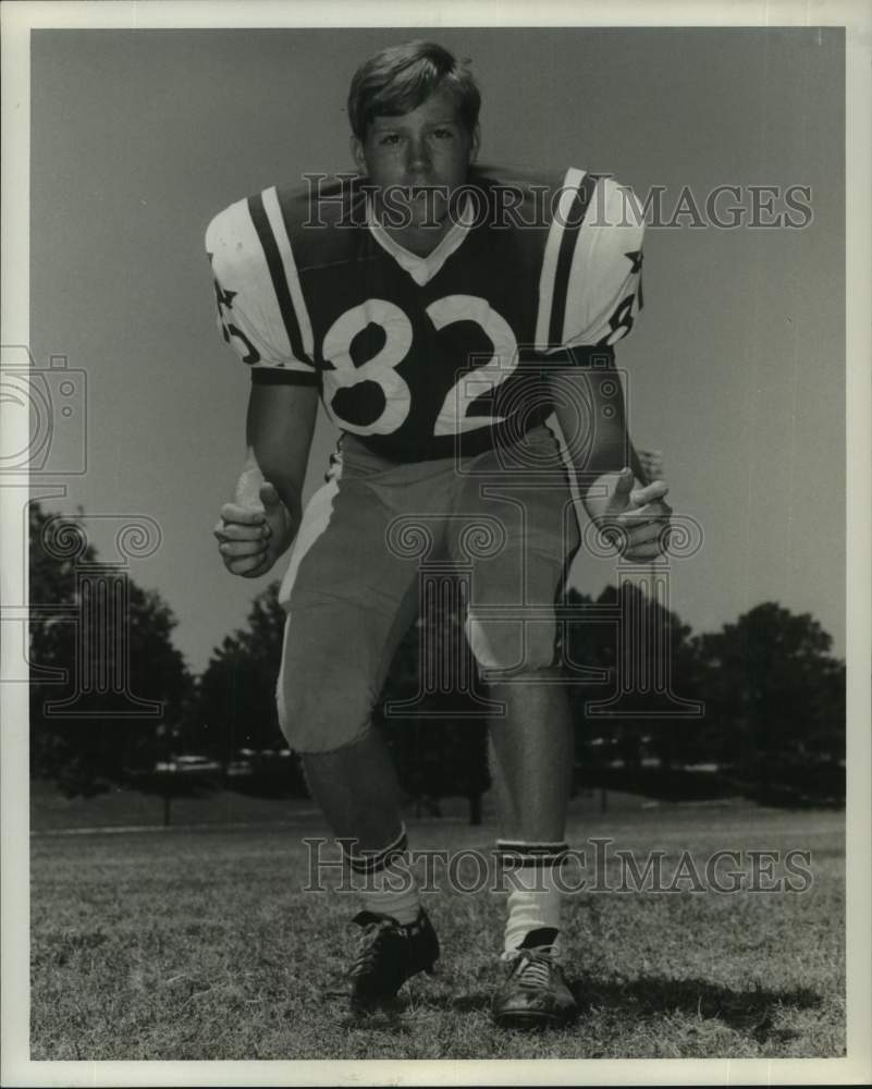 1971 Press Photo Football player Tom Merritt - nos23456- Historic Images