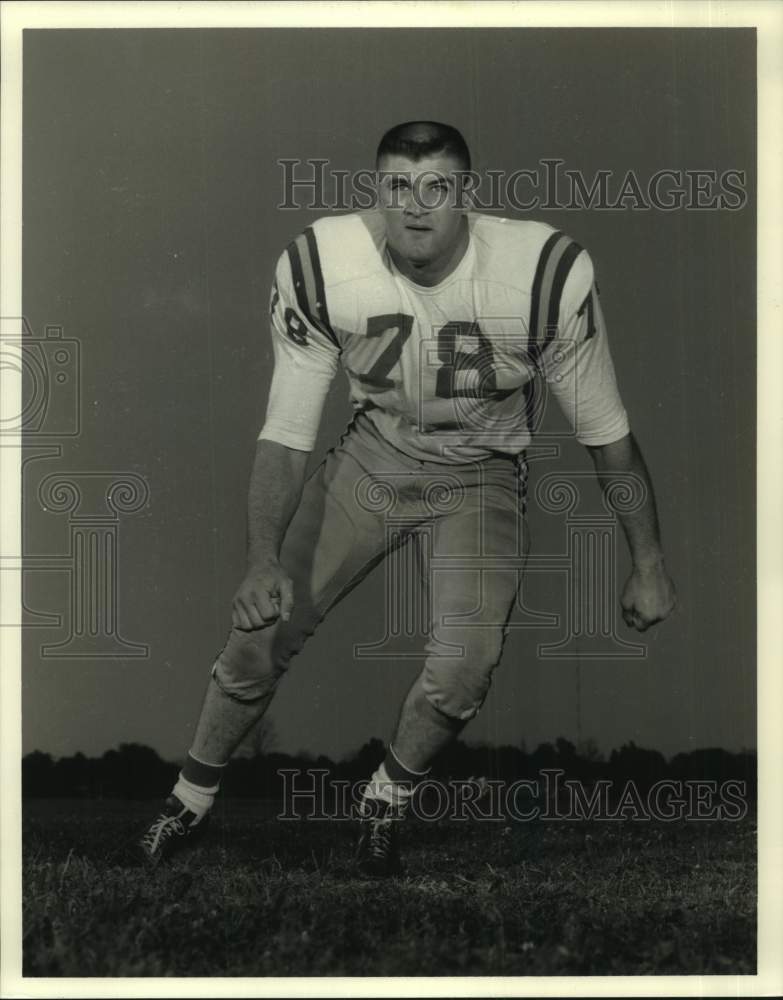 1990 Press Photo Football player Fred Miller #78 plays defensive line- Historic Images