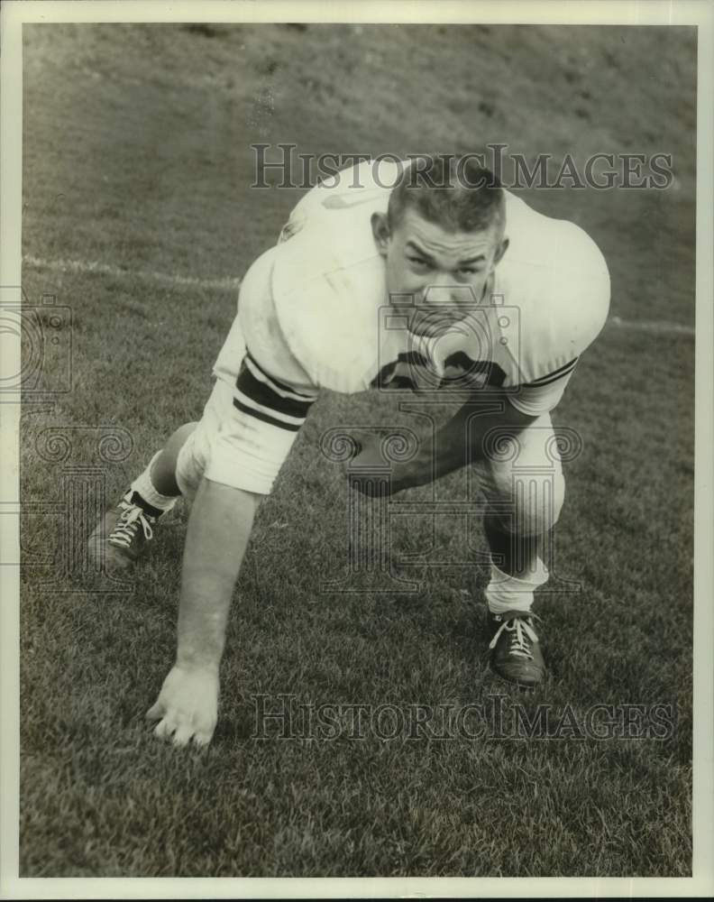Press Photo Syracuse college football player Howie McCard - nos23630- Historic Images