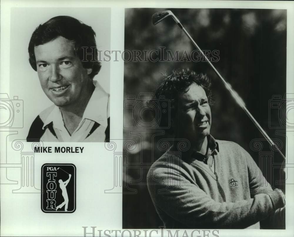 1984 Press Photo Two promo photos of PGA Tour golfer Mike Morley - nos23865- Historic Images