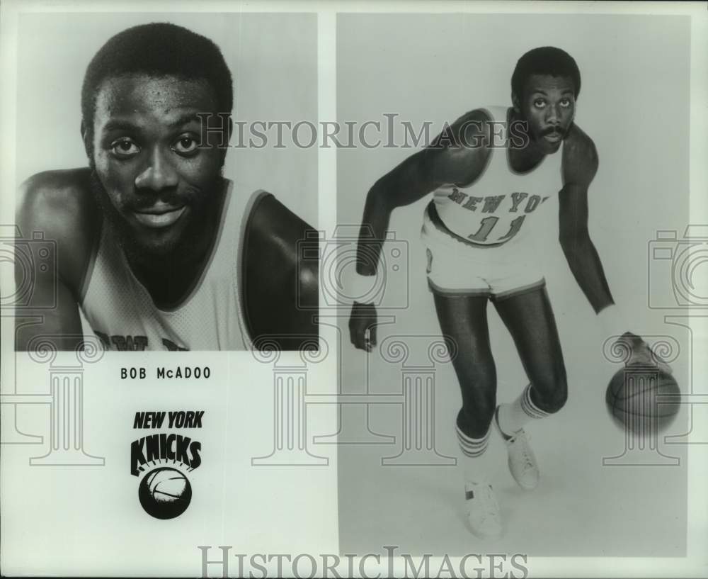 Press Photo Two Promo photos of New York Knicks basketball player Bob McAdoo- Historic Images