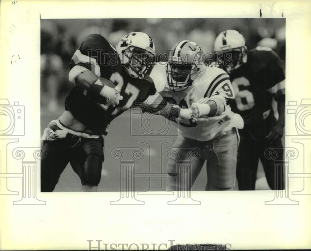1989 Press Photo Tulane and LSU play college football - nos24319- Historic Images