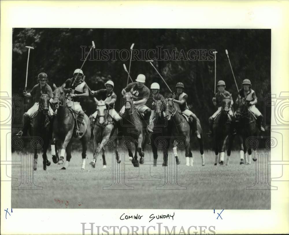 1989 Press Photo Louisiana Polo Classic competitors - nos24409- Historic Images