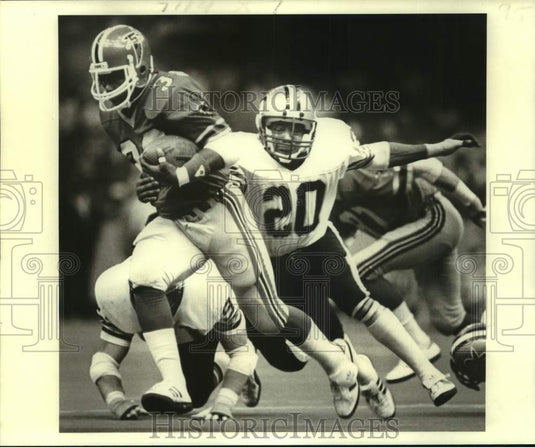 1981 Press Photo Atlanta Falcons football running back James Mayberry