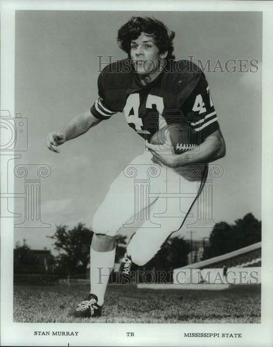 1972 Press Photo Football - Stan Murray of Mississippi State - nos24506- Historic Images