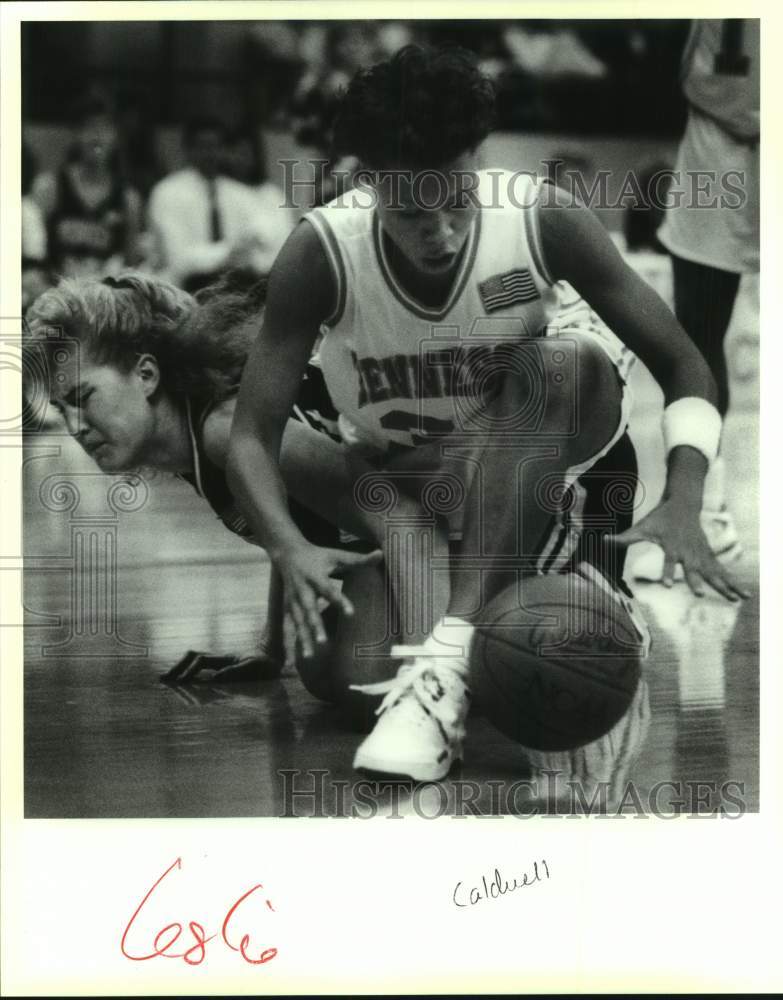 1991 Press Photo A Tennessee college basketball player in action - nos25142- Historic Images