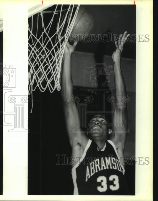 1990 Press Photo Abramson basketball player Ronald Nunnery