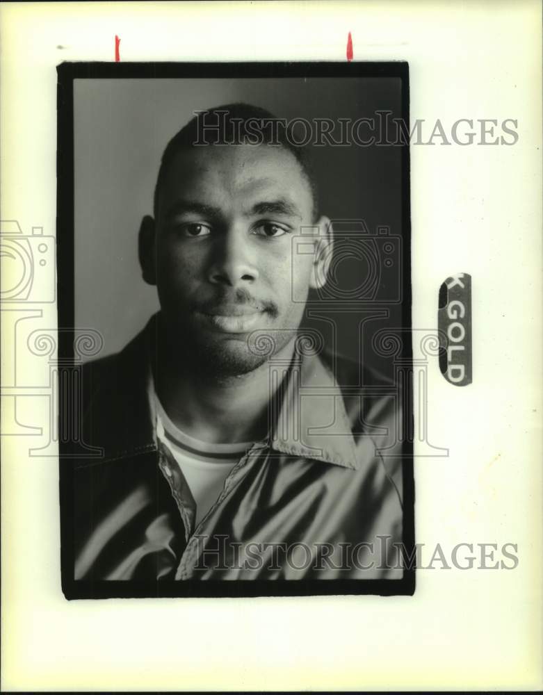 1989 Press Photo Close-up of Warren Easton basketball player Dexter Nelson- Historic Images