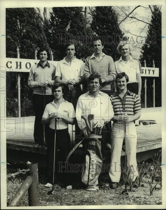 1979 Press Photo Members of the Nicholls State Golf Team for 1979-80 pose- Historic Images