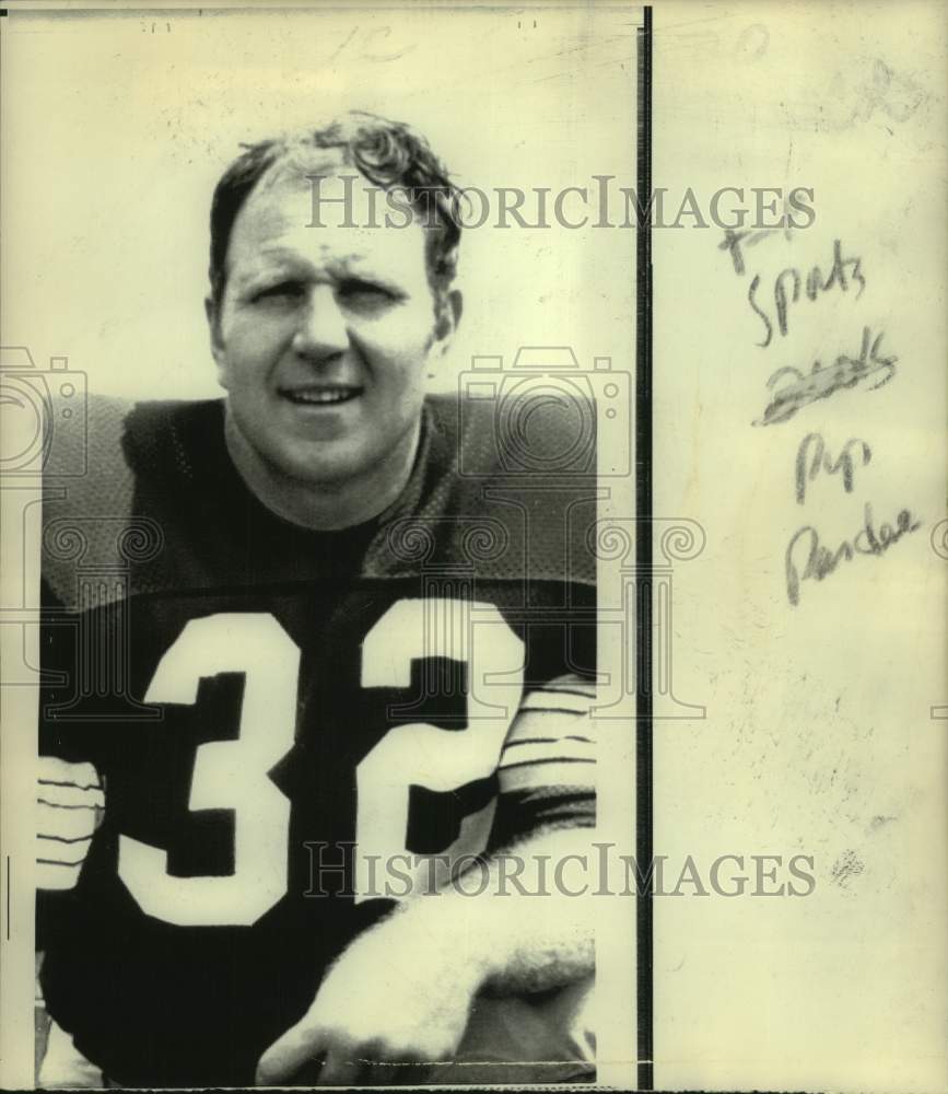 1973 Press Photo Close-up of Washington Redskins football player Jack Pardee- Historic Images