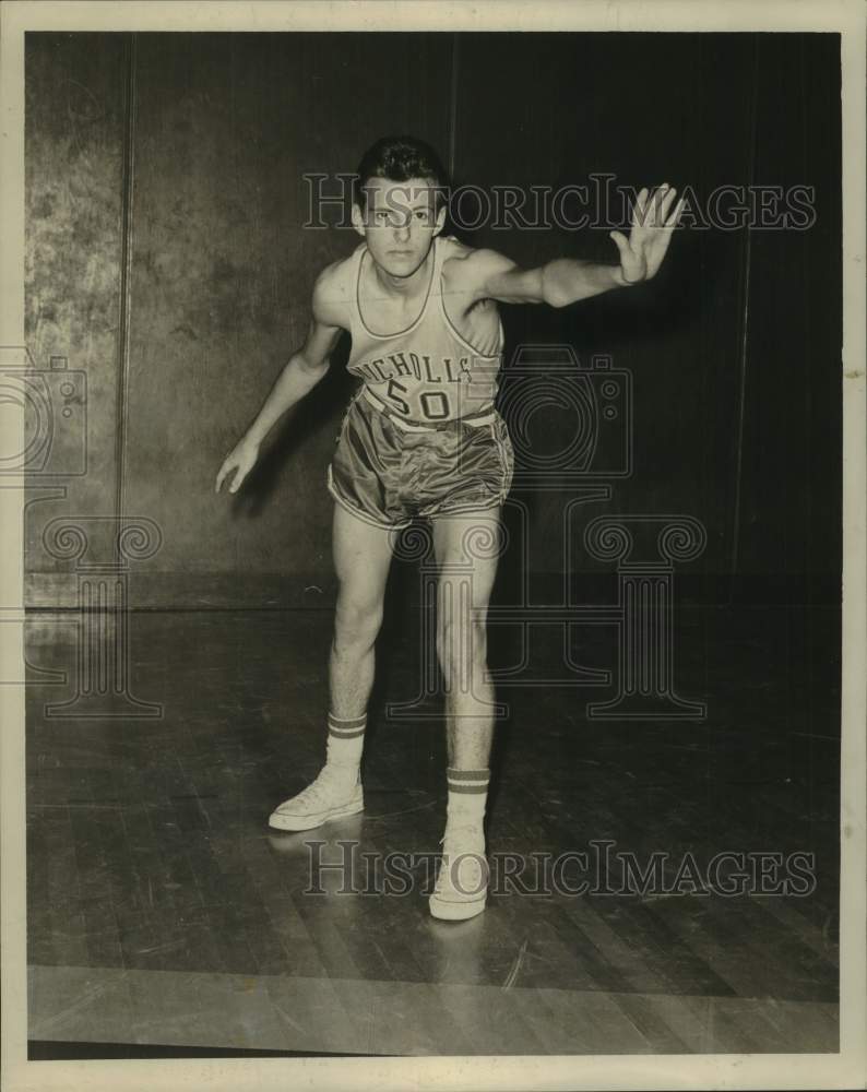 1967 Press Photo Nicholls basketball player George Payne - nos26304- Historic Images