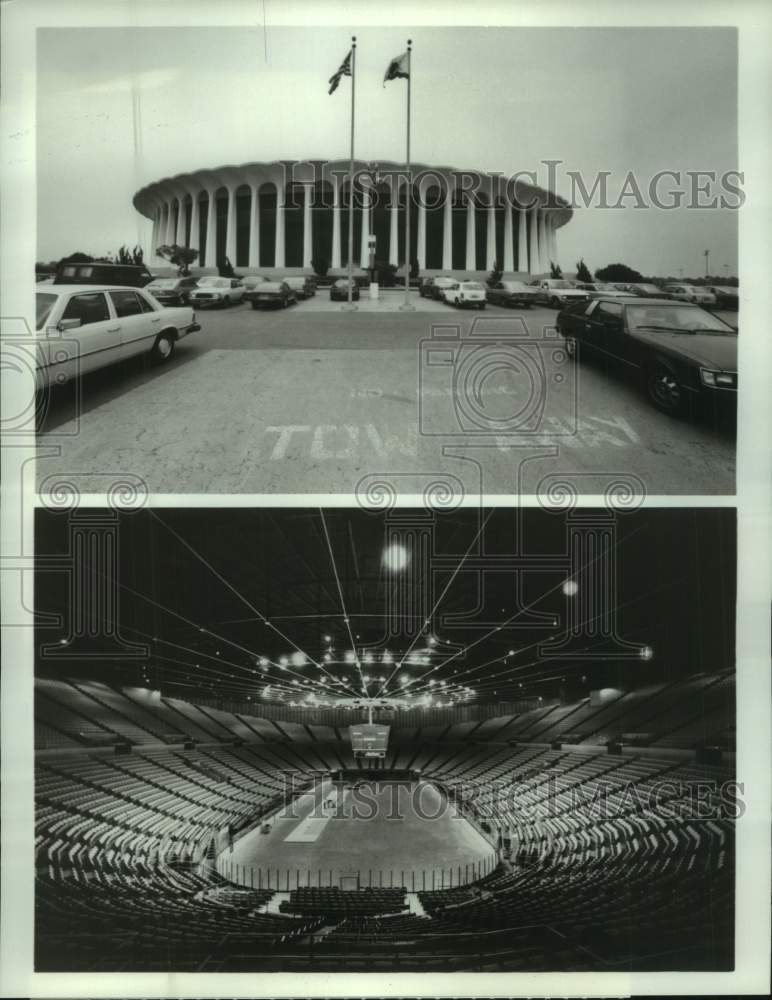 1984 Press Photo Interior &amp; exterior views of The Forum in Los Angeles- Historic Images